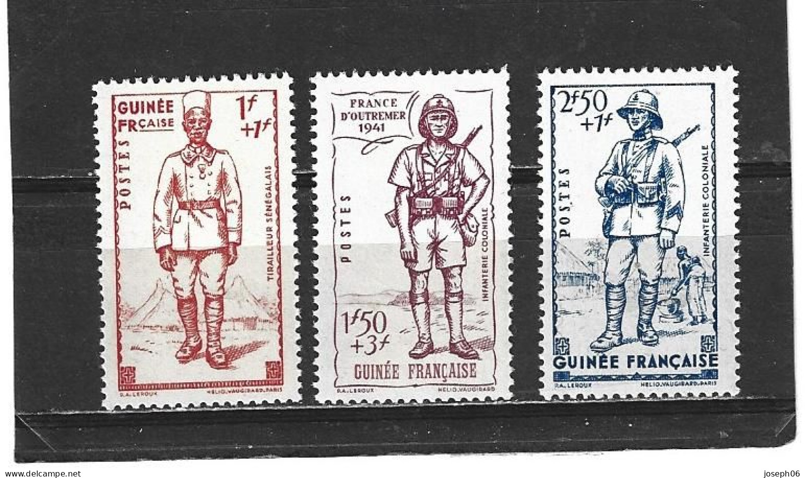 GUINEE   1941   Y.T. N° 169  170  171  NEUF** - Neufs