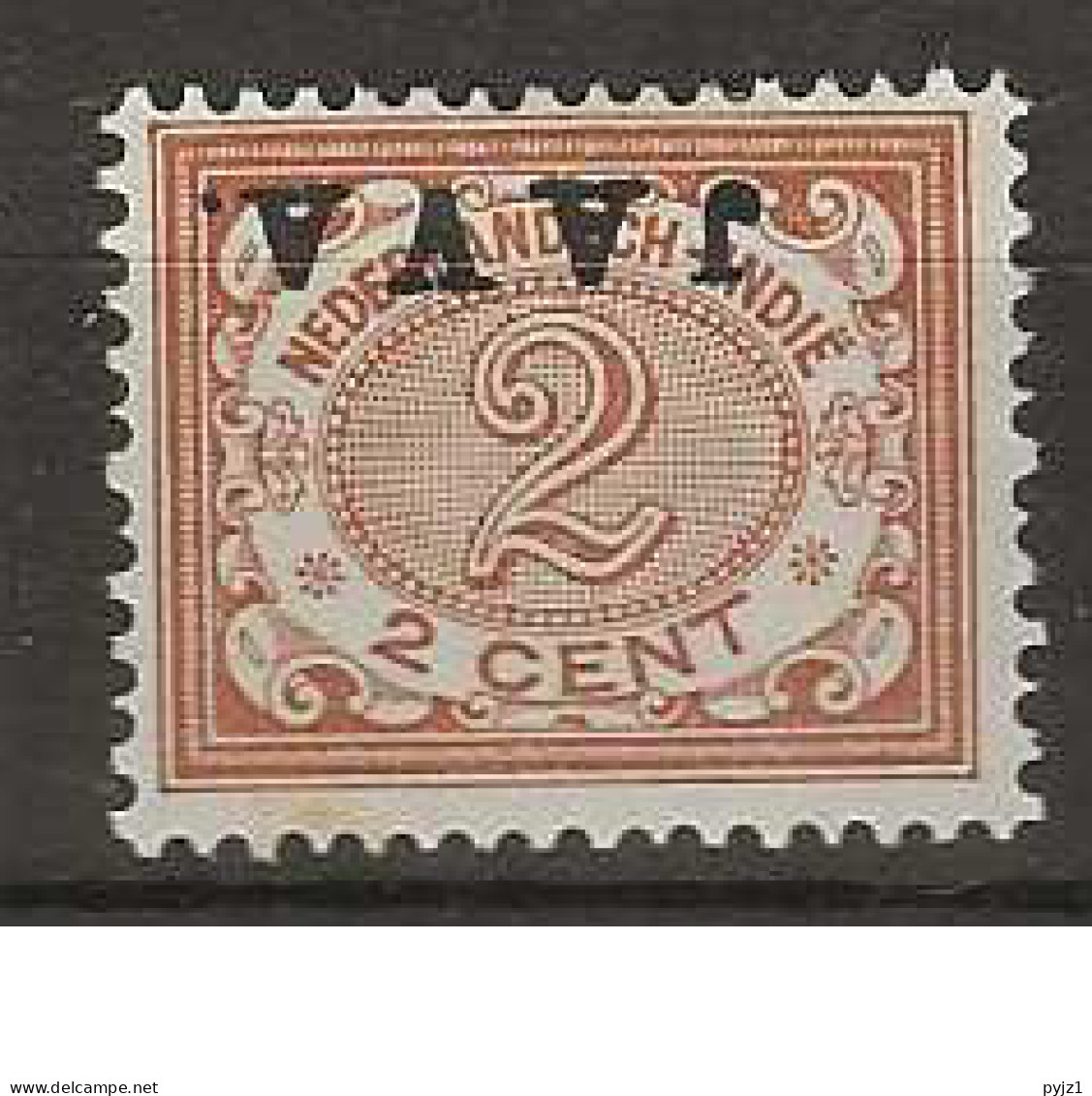 1908 MH Nederlands Indië NVPH 65f JAVA Kopstaand - Indie Olandesi