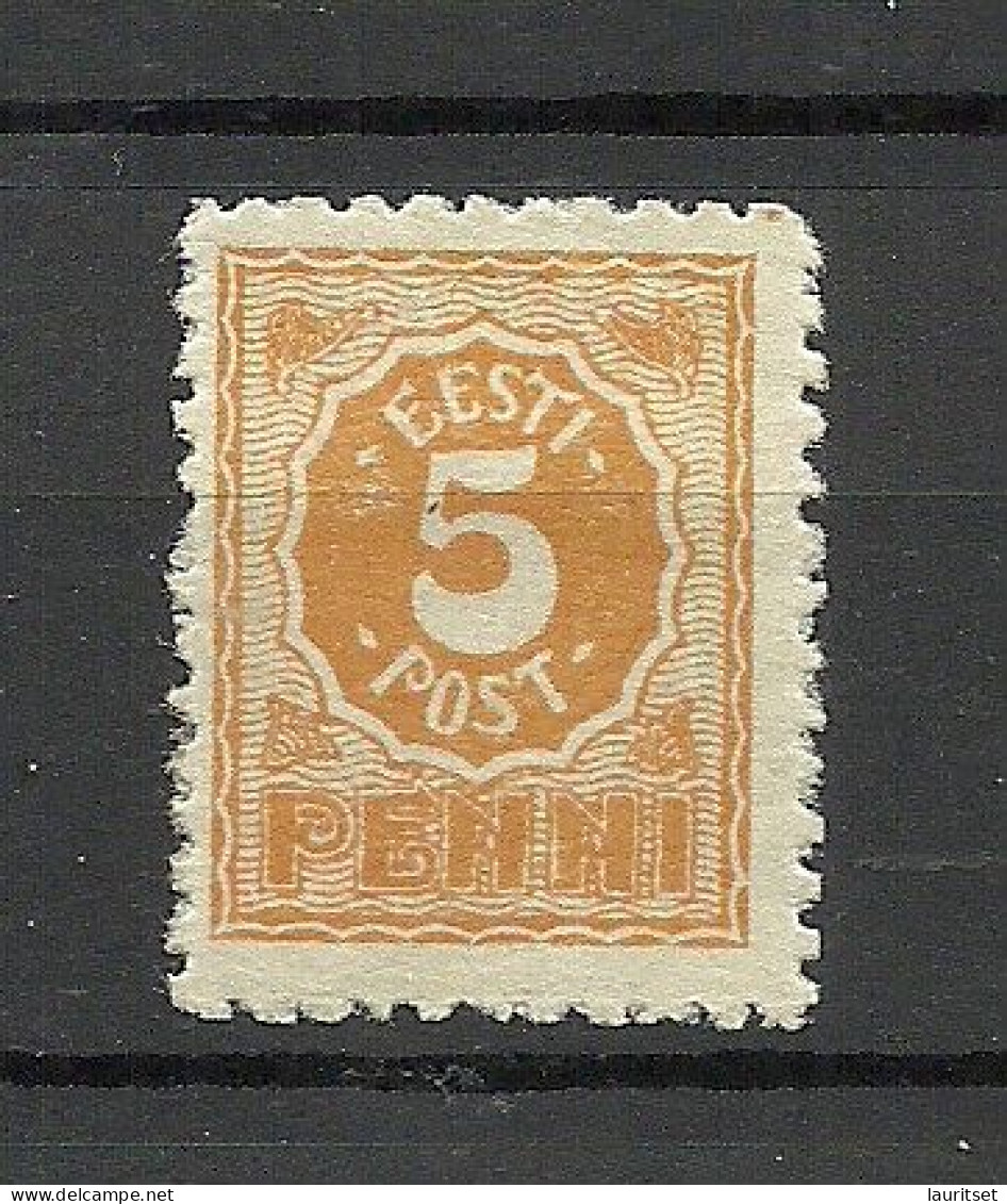 Estland Estonia Estonie 1919 Michel 6 Postmeisterzähnung Postmaster Perforation * - Estonie