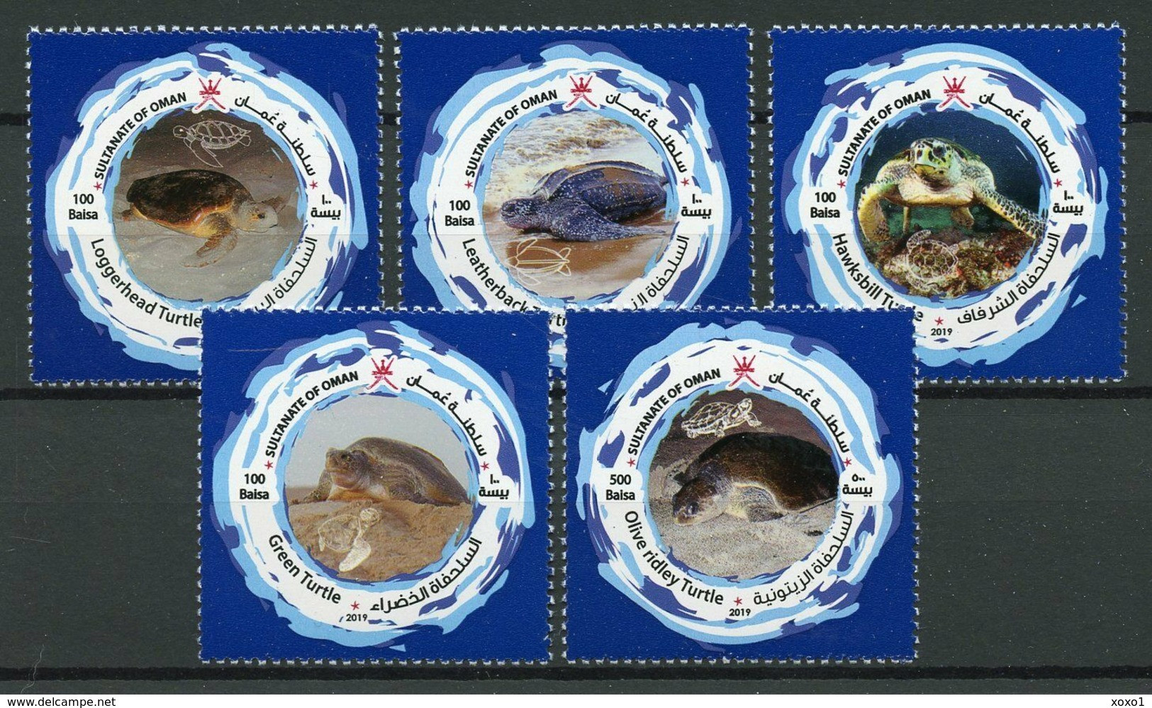 Oman 2019 MiNr. 894 - 898 Turtles Reptiles Marine Life 5v   MNH** 8,50 € - Omán