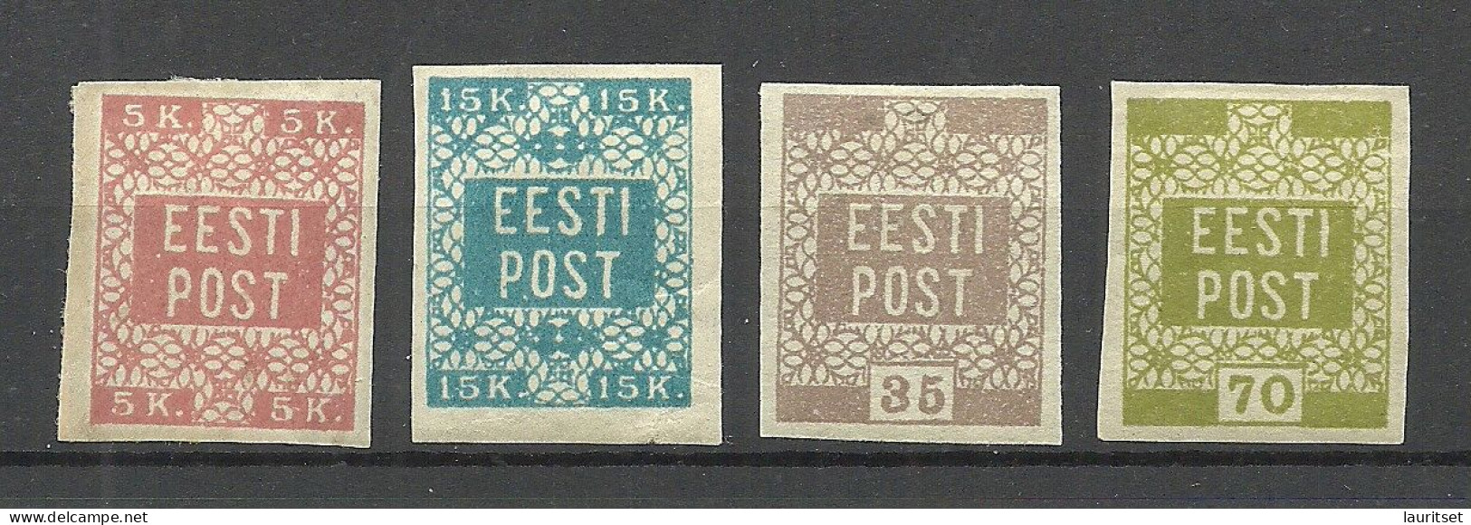 ESTLAND ESTONIA 1918/1919 Michel 1 - 4 * - Estonia