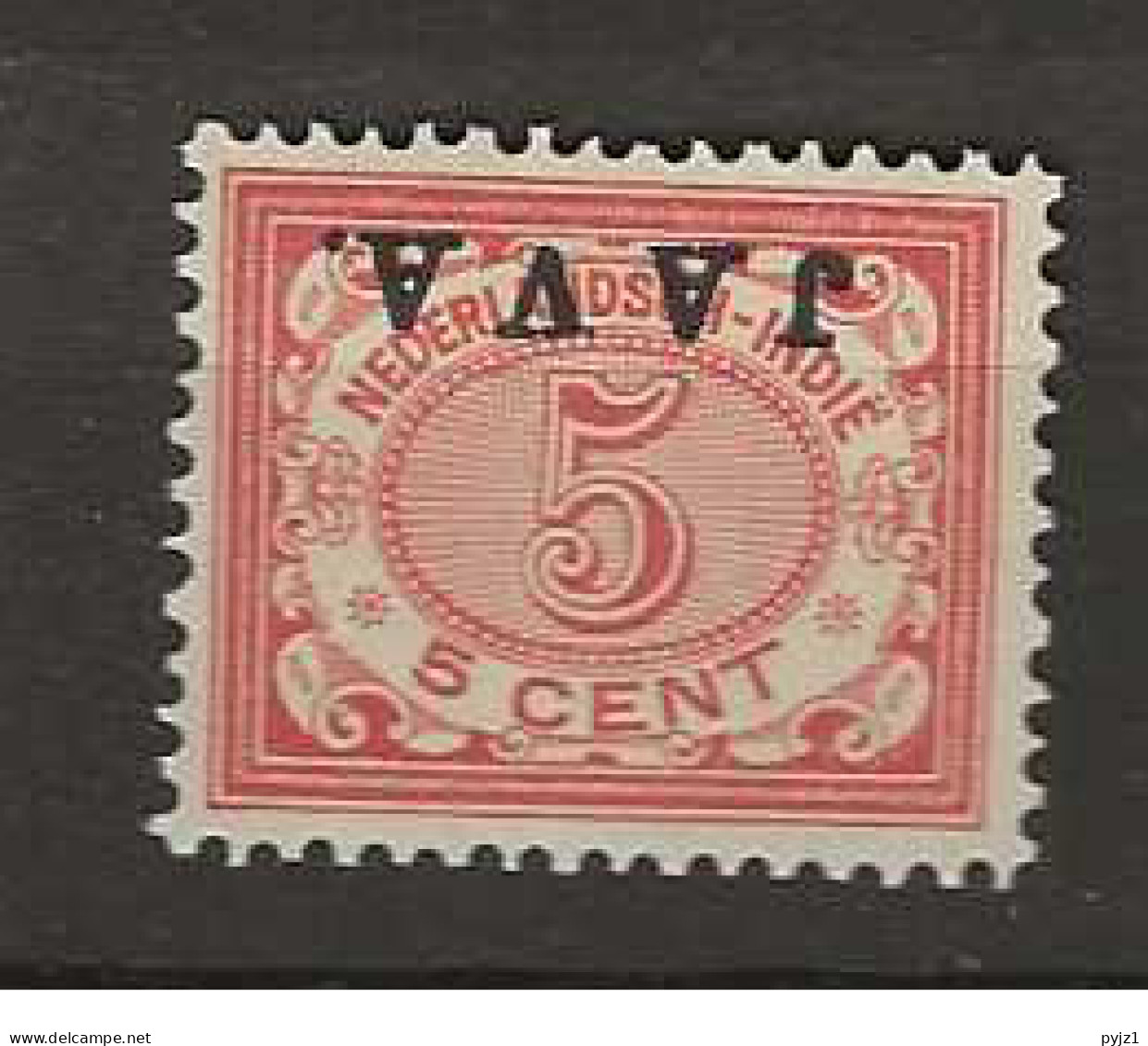 1908 MH Nederlands Indië NVPH 68f JAVA Kopstaand - Nederlands-Indië