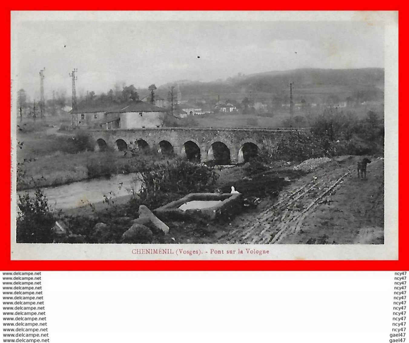 CPA (88) CHENIMENIL.  Pont Sur La Vologne...H1036 - Other & Unclassified