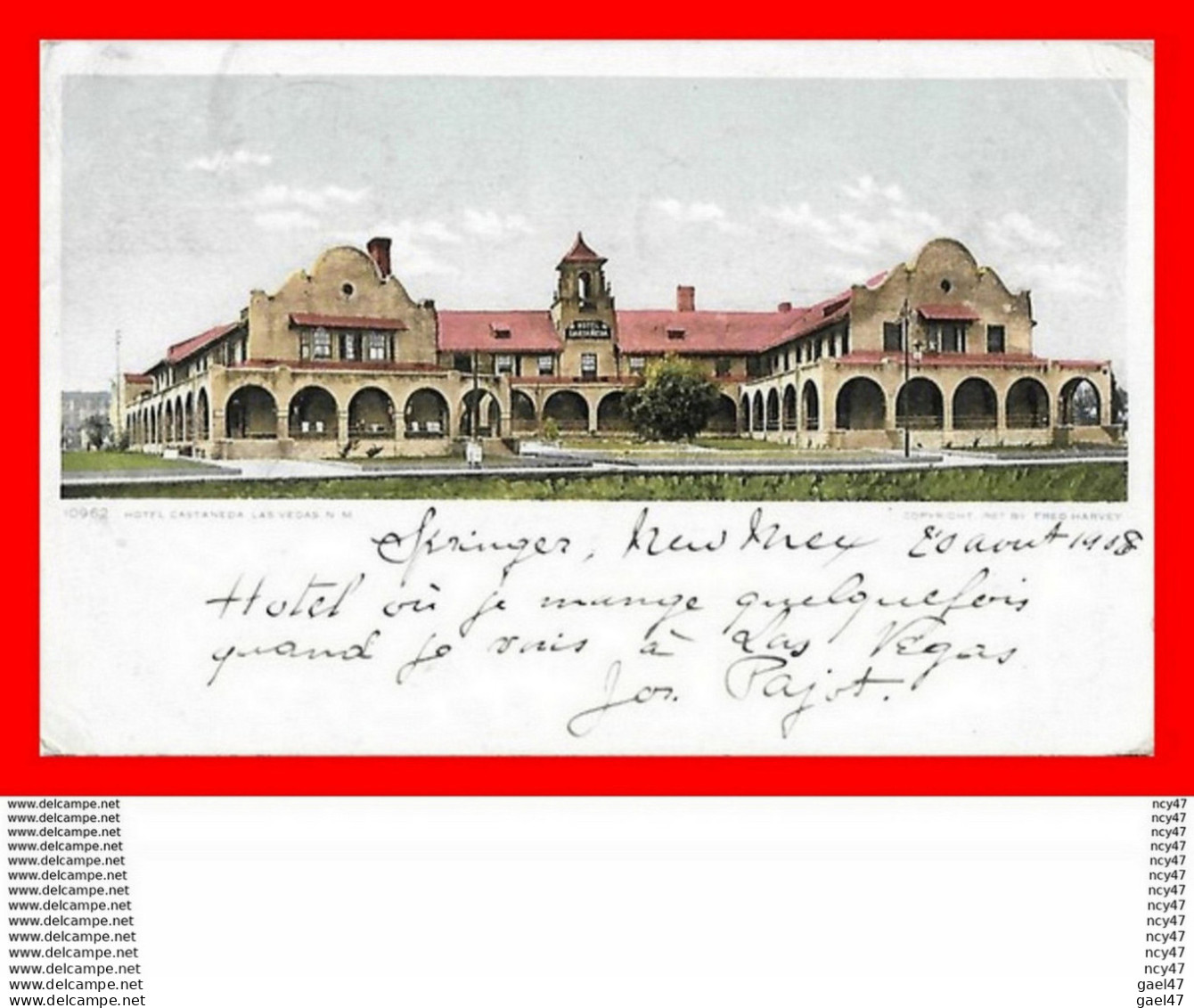 CPA. LAS VEGAS (Etats-Unis)   Hôtel Castaneda...CO1586 - Andere & Zonder Classificatie