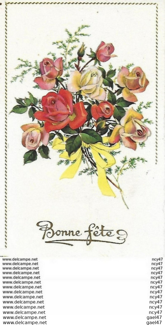 CPA FANTAISIES. Bonne-Fête. Bouquet De Roses...CO 553 - Birthday