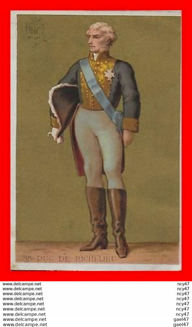 CHROMOS. Histoires.  DUC DE RICHELIEU (1766-1822)...S3034 - Artis Historia