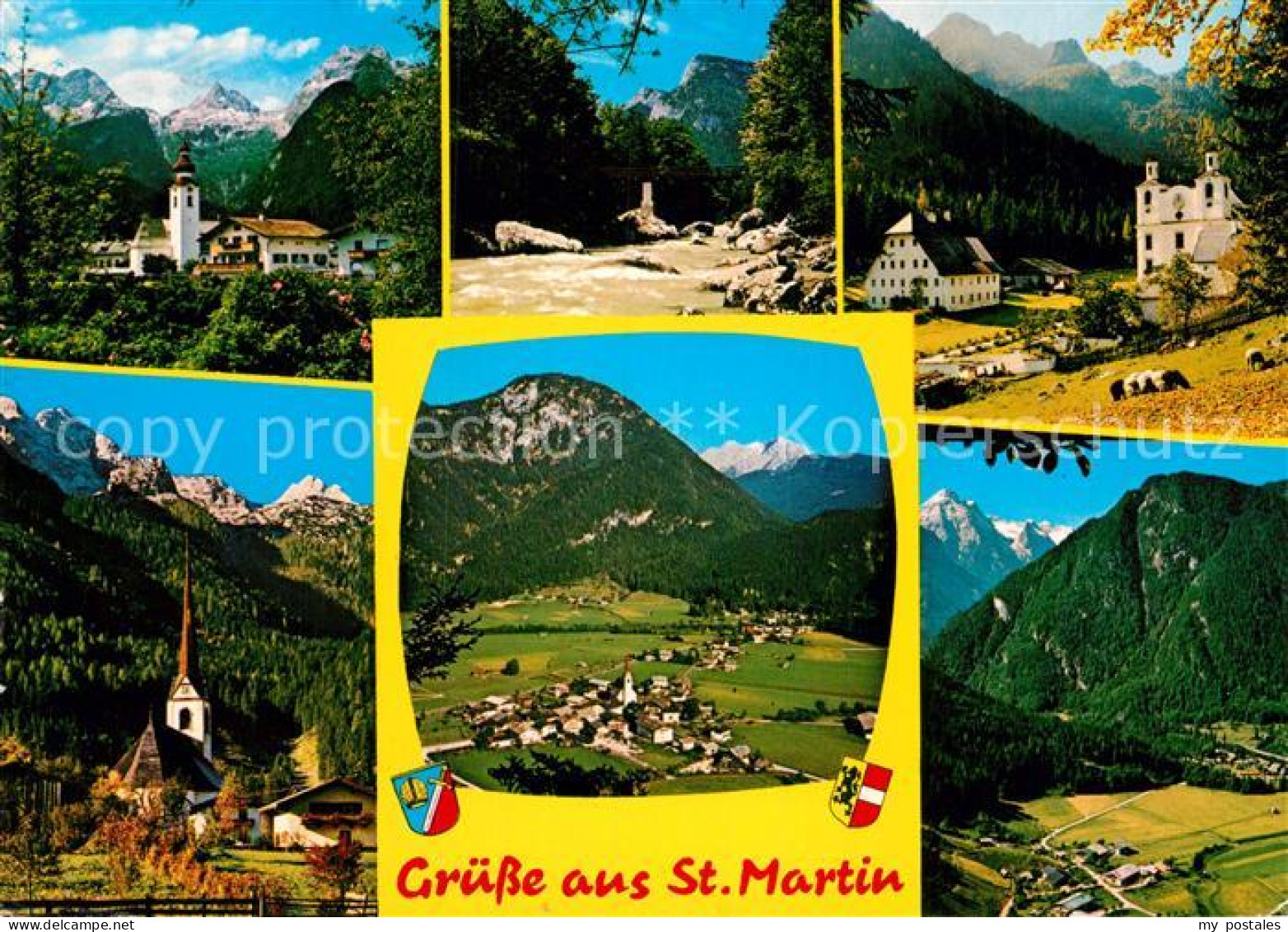 72930935 St Martin Lofer Kirche Park Schloss Fliegeraufnahmen St Martin Bei Lofe - Otros & Sin Clasificación