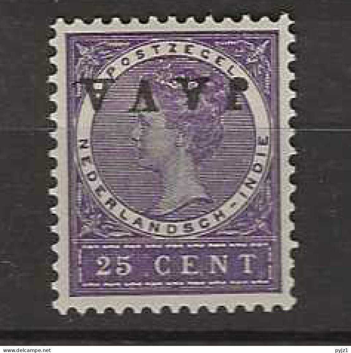 1908 MH Nederlands Indië NVPH 76f JAVA Kopstaand - Niederländisch-Indien