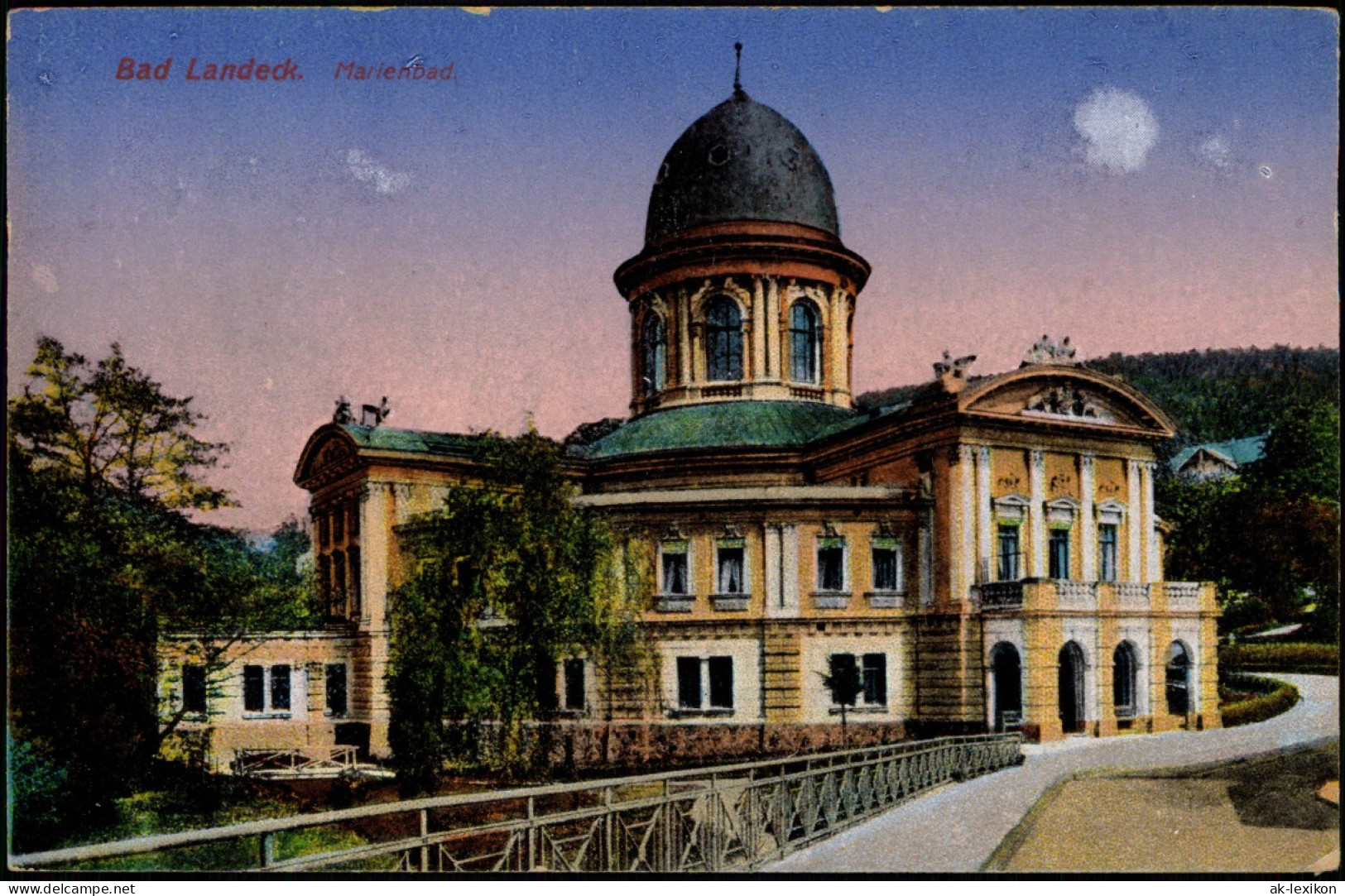 Postcard Bad Landeck Lądek-Zdrój Marienbad 1914 - Schlesien