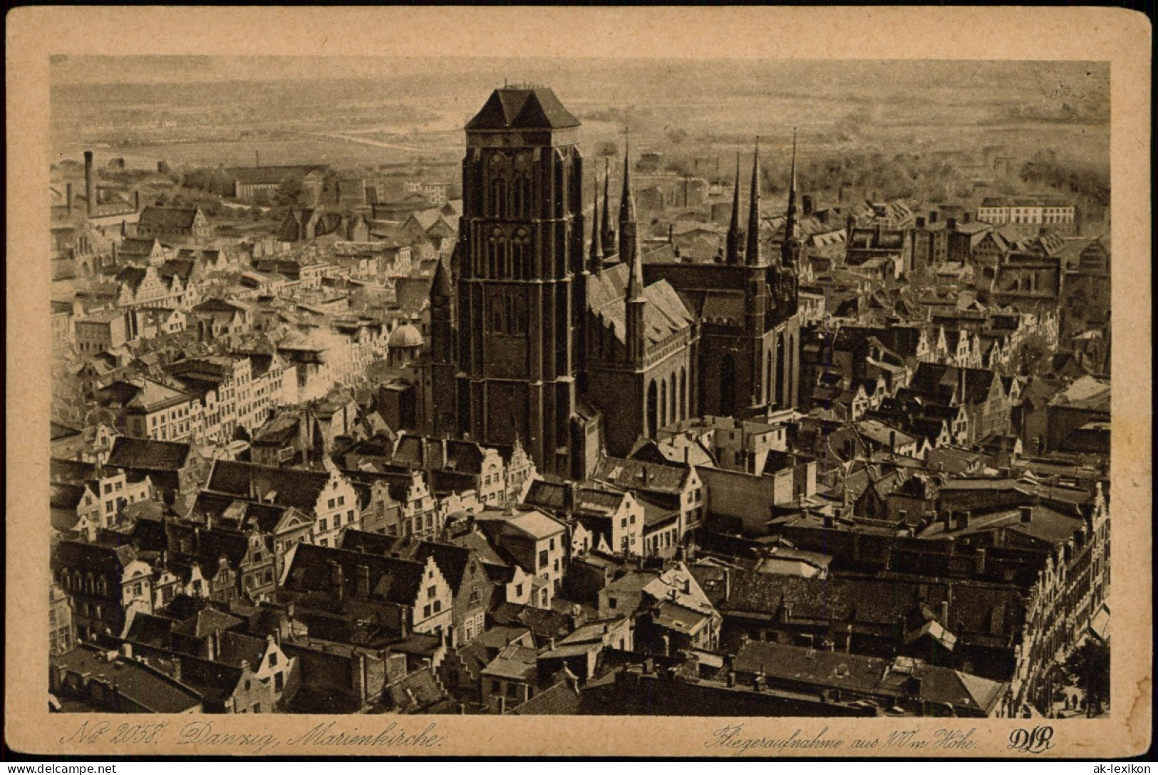 Postcard Danzig Gdańsk/Gduńsk Luftbild Innenstadt# 1926 - Danzig