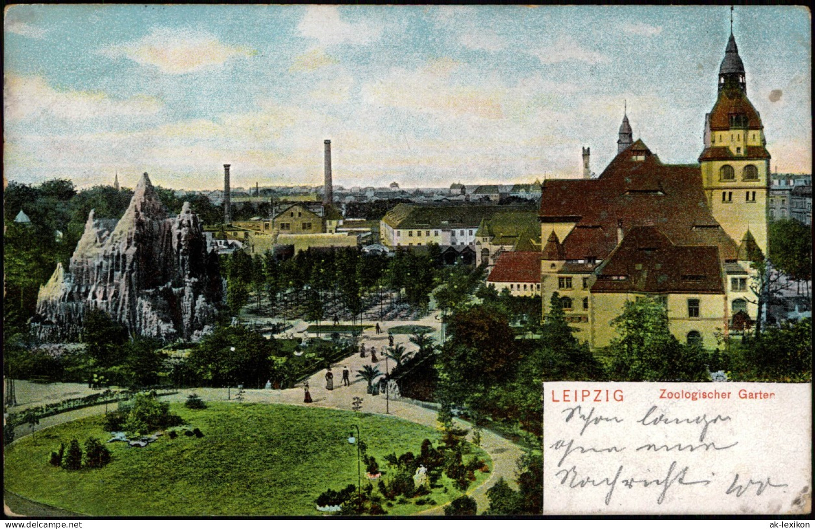 Ansichtskarte Leipzig Zoo, Eingang Und Gehege 1906 - Leipzig