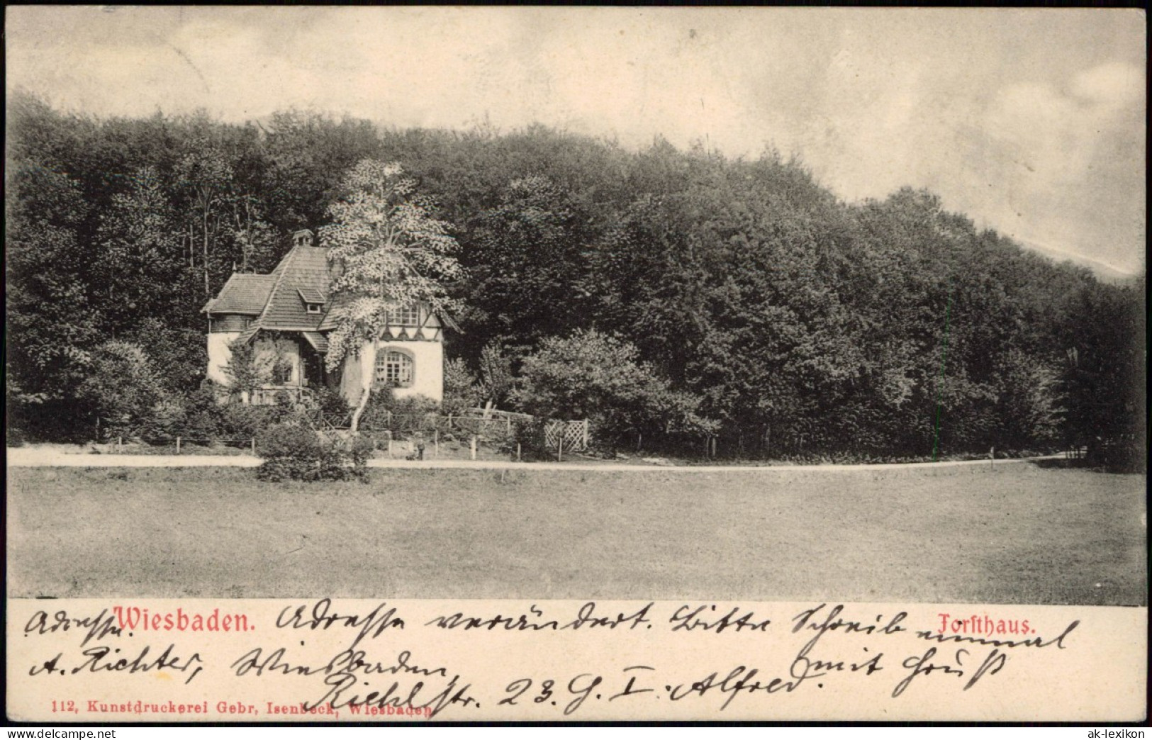 Ansichtskarte Wiesbaden Torfhaus 1904 - Wiesbaden