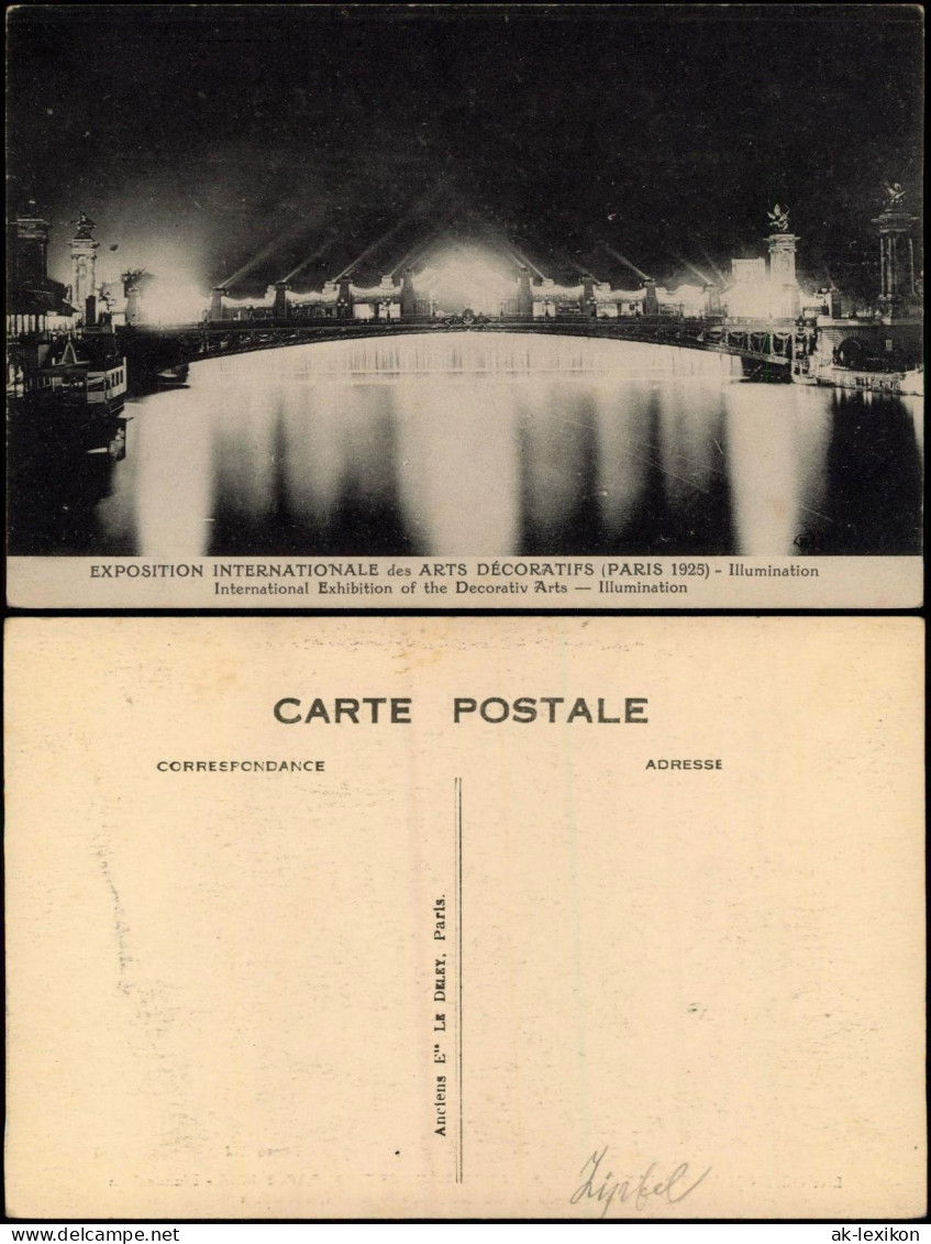 Paris EXPOSITION INTERNATIONALE Des ARTS DÉCORATIFS Illumination 1925 - Autres & Non Classés