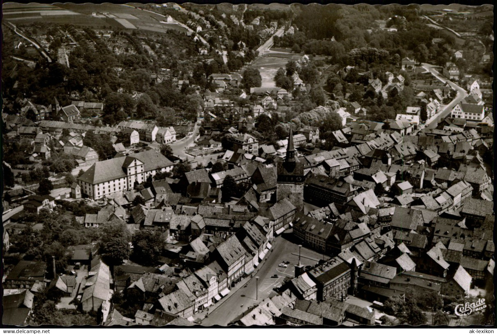 Ansichtskarte Osterode (Harz) Luftbild 1955 - Osterode