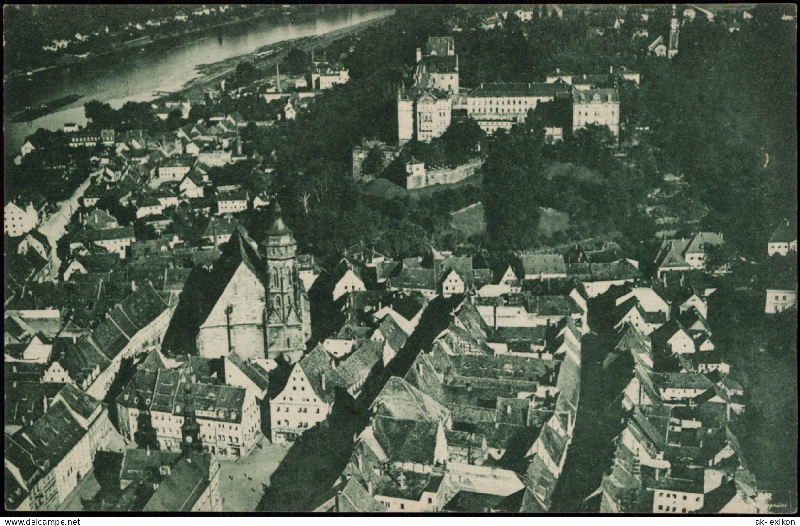 Ansichtskarte Pirna Luftbild 1926 - Pirna