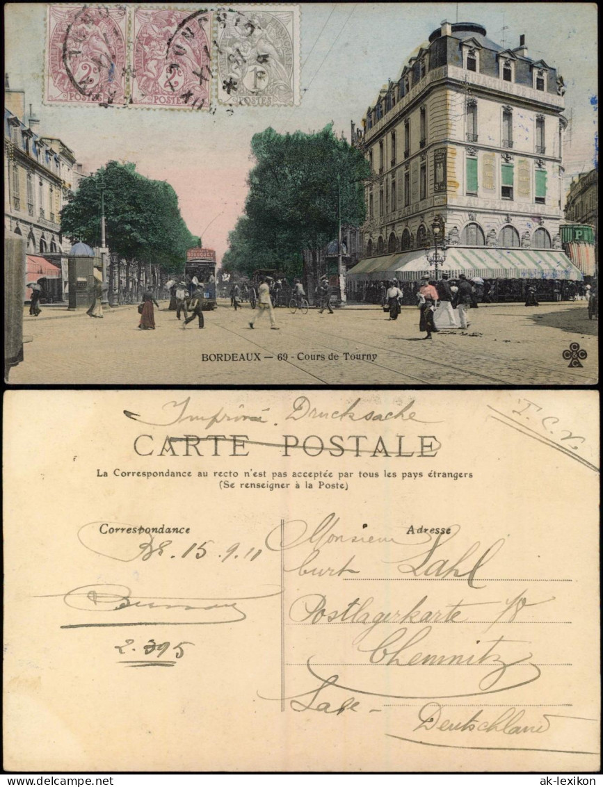 CPA Bordeaux Cour De Tourney 1910 - Bordeaux
