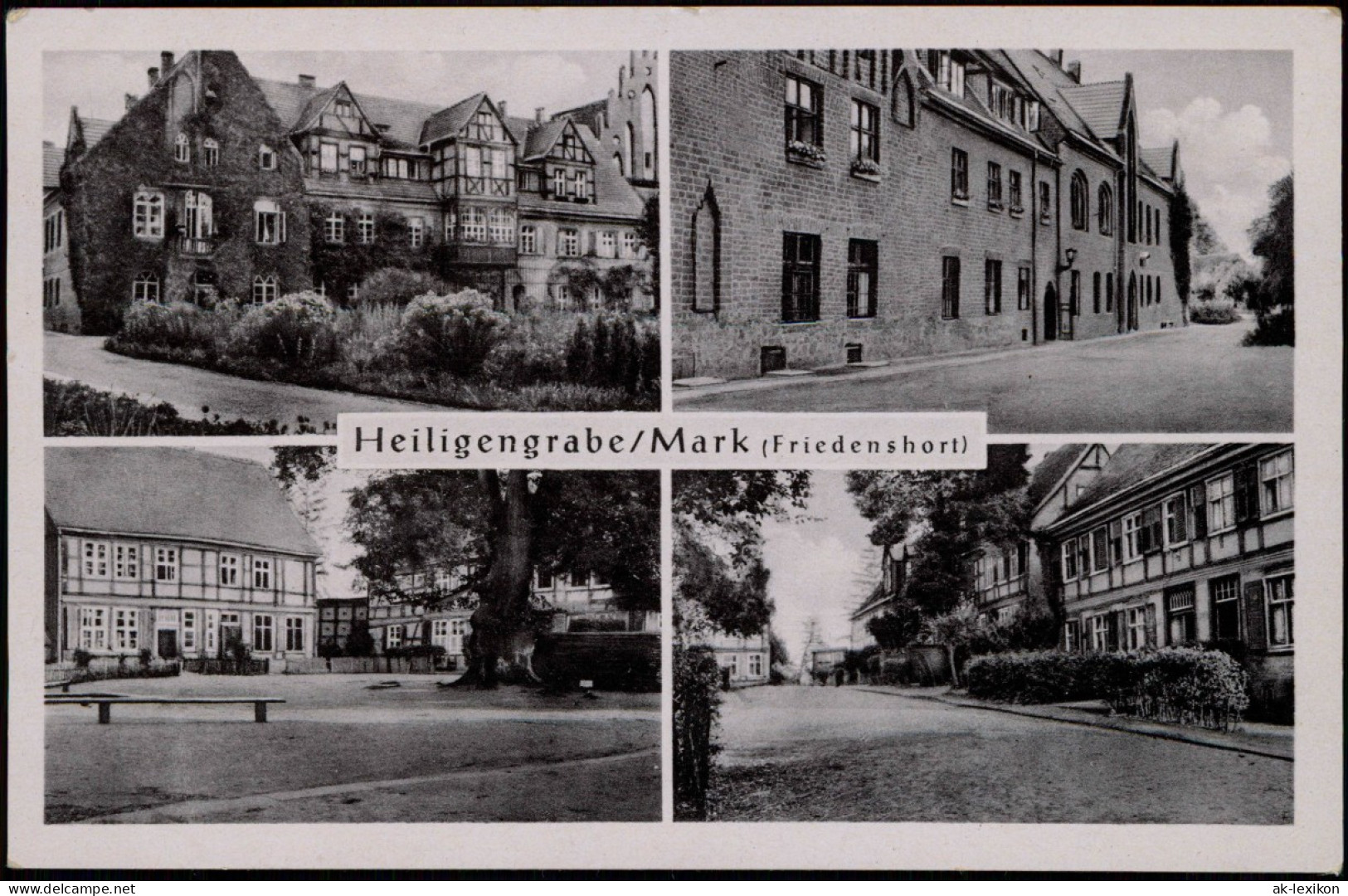 Ansichtskarte Heiligengrabe 4 Bild Kloster Und Straßen 1940 - Heiligengrabe