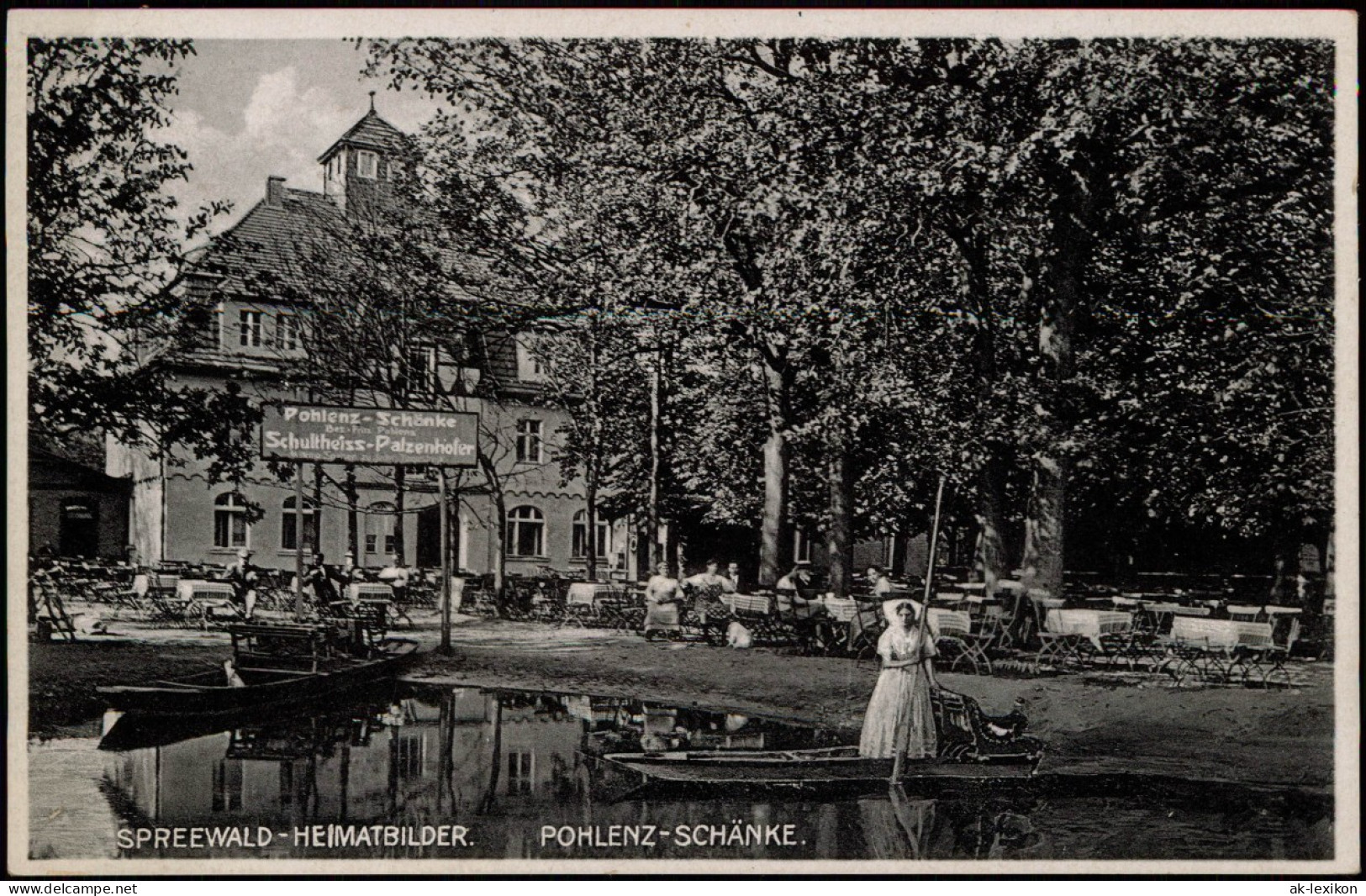 Ansichtskarte Burg (Spreewald) Schultheiss-Palzenhofer Pohlenz-Schänke 1940 - Burg (Spreewald)