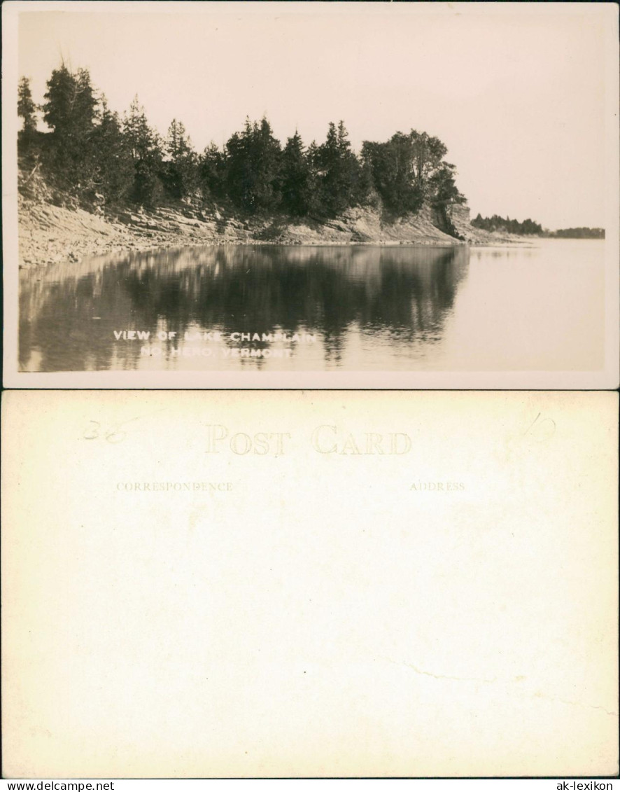 Postcard Vermont VIEW OF LAKE CHAMPLAIN Vermont 1929 - Other & Unclassified