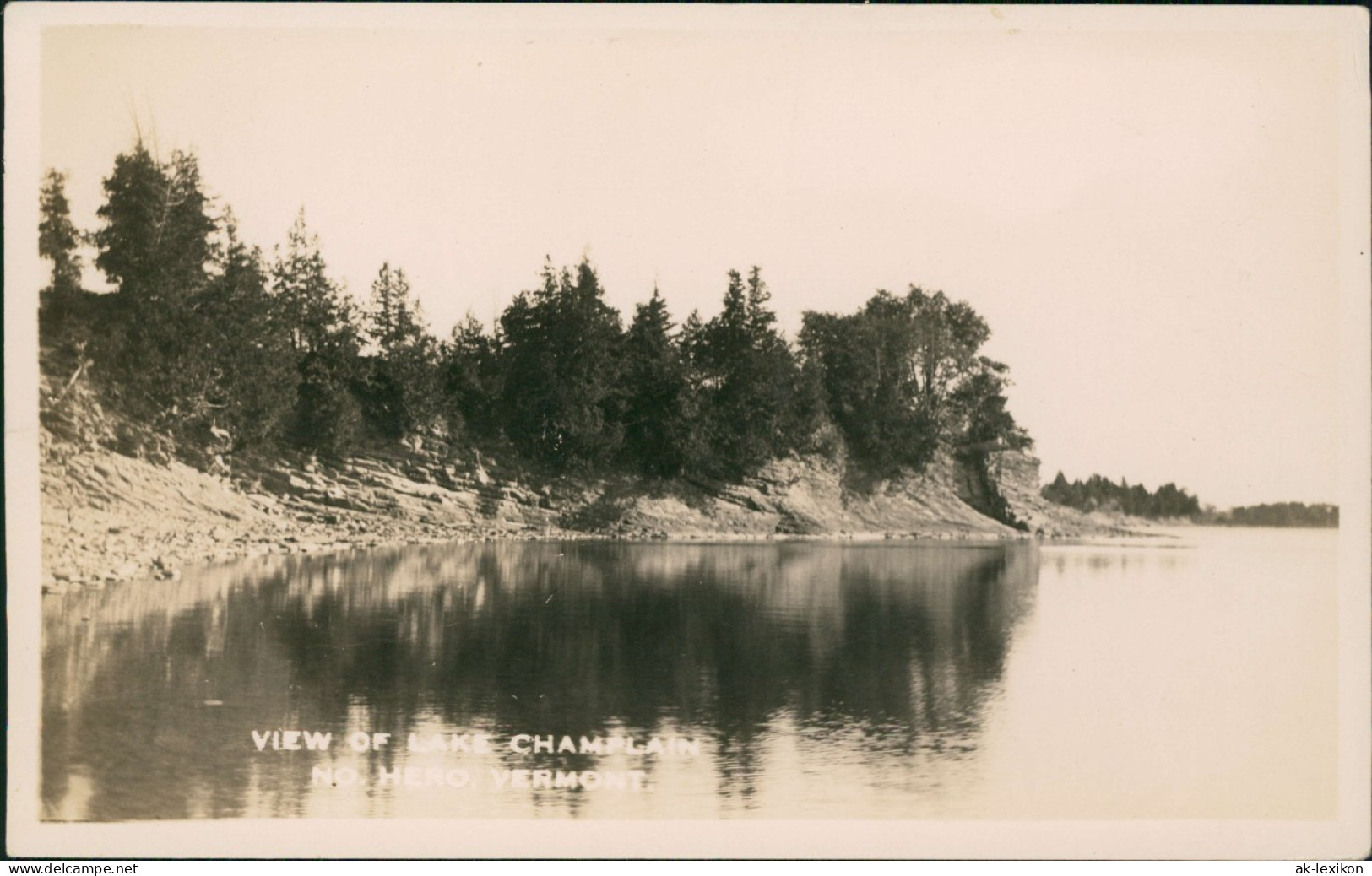 Postcard Vermont VIEW OF LAKE CHAMPLAIN Vermont 1929 - Other & Unclassified