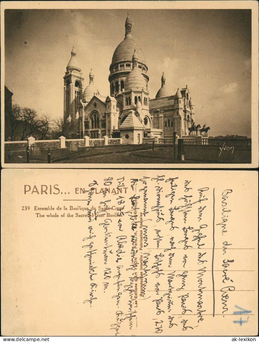CPA Paris Basilique Du Sacré-Cœur, Basilika 1928 - Autres & Non Classés