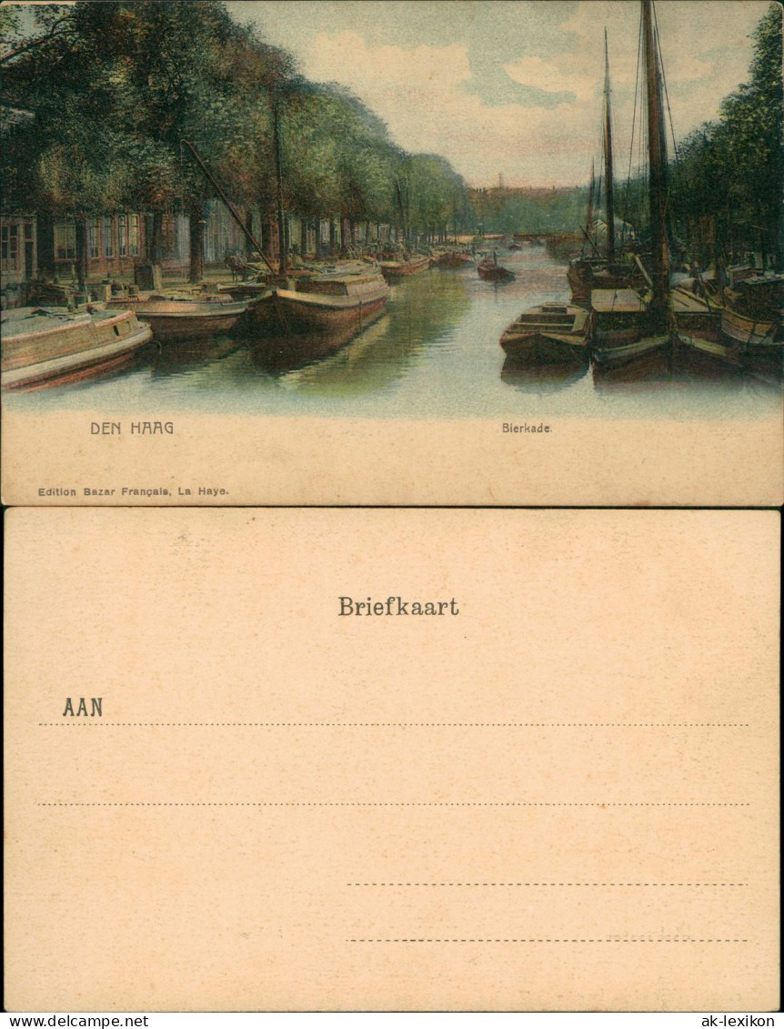 Postkaart Den Haag Den Haag Bierkade, Schiffe 1912 - Den Haag ('s-Gravenhage)