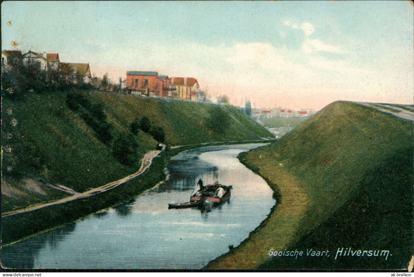 Postkaart Hilversum Gooische Vaart 1911 - Hilversum