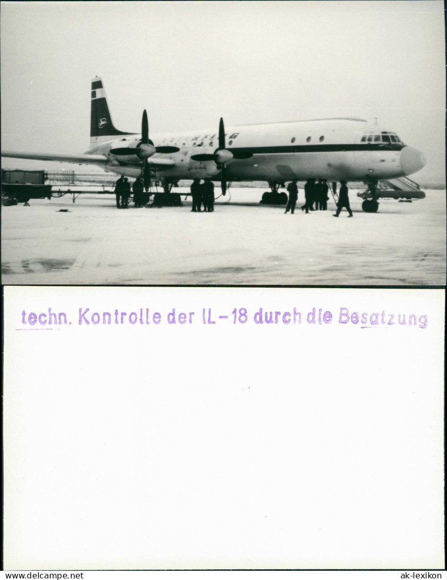 Flugzeug Airplane Avion Il-18 Iljuschin Interflug Kontrolle 1962 - 1946-....: Moderne