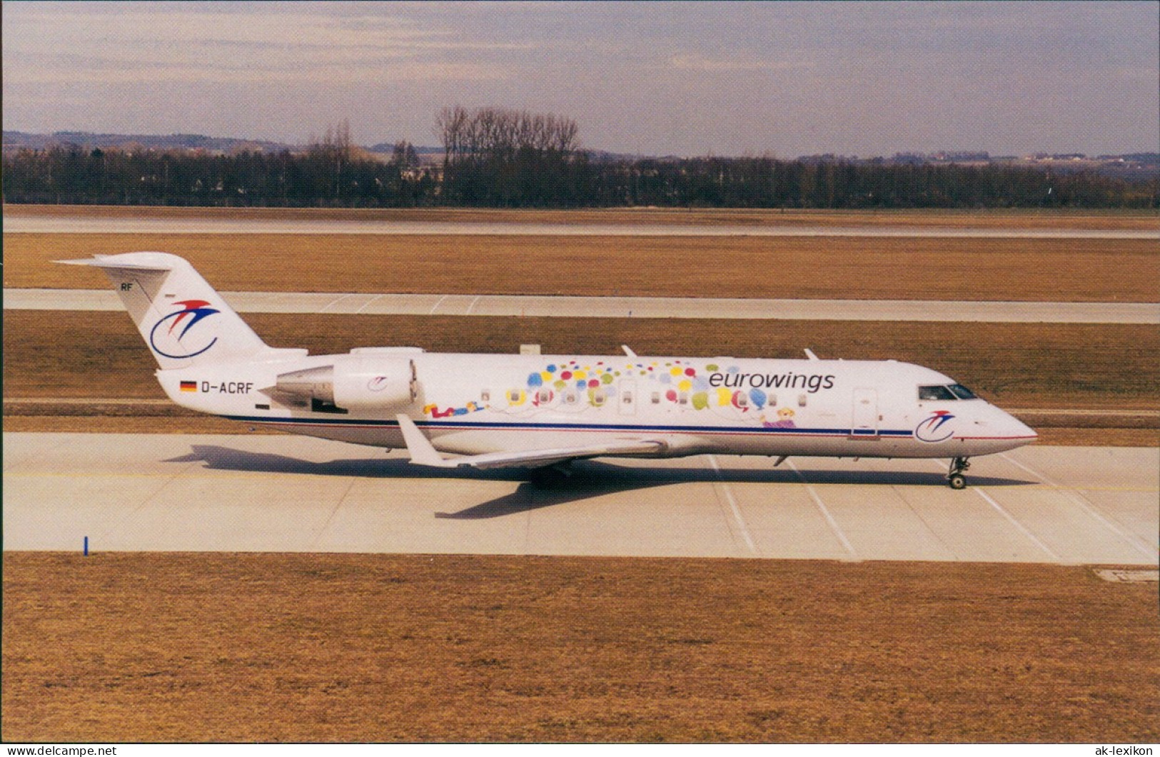Flugzeug Airplane Avion EUROWINGS (Bombardier) Canadair RJ 200 D-ACRF 1998 - 1946-....: Era Moderna