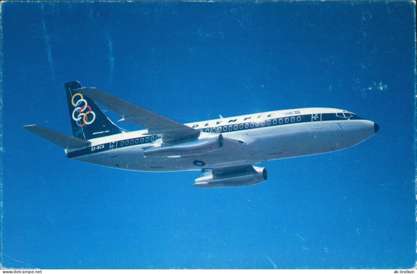 Ansichtskarte  BOEING 737-200 OLYMPIC AIRWAYS Flugzeug Airplane Avion 1973 - 1946-....: Ere Moderne