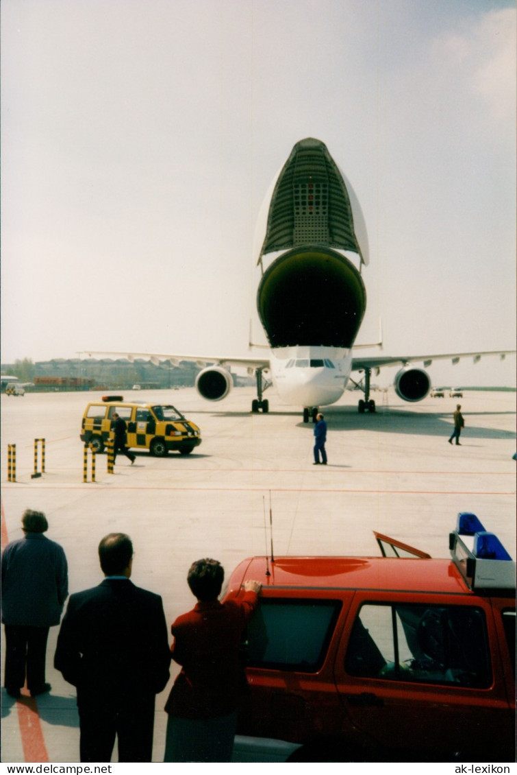 Klotzsche-Dresden Flughafen Airbus Beluga   Geöffnete Klappe 2003 Privatfoto - Dresden