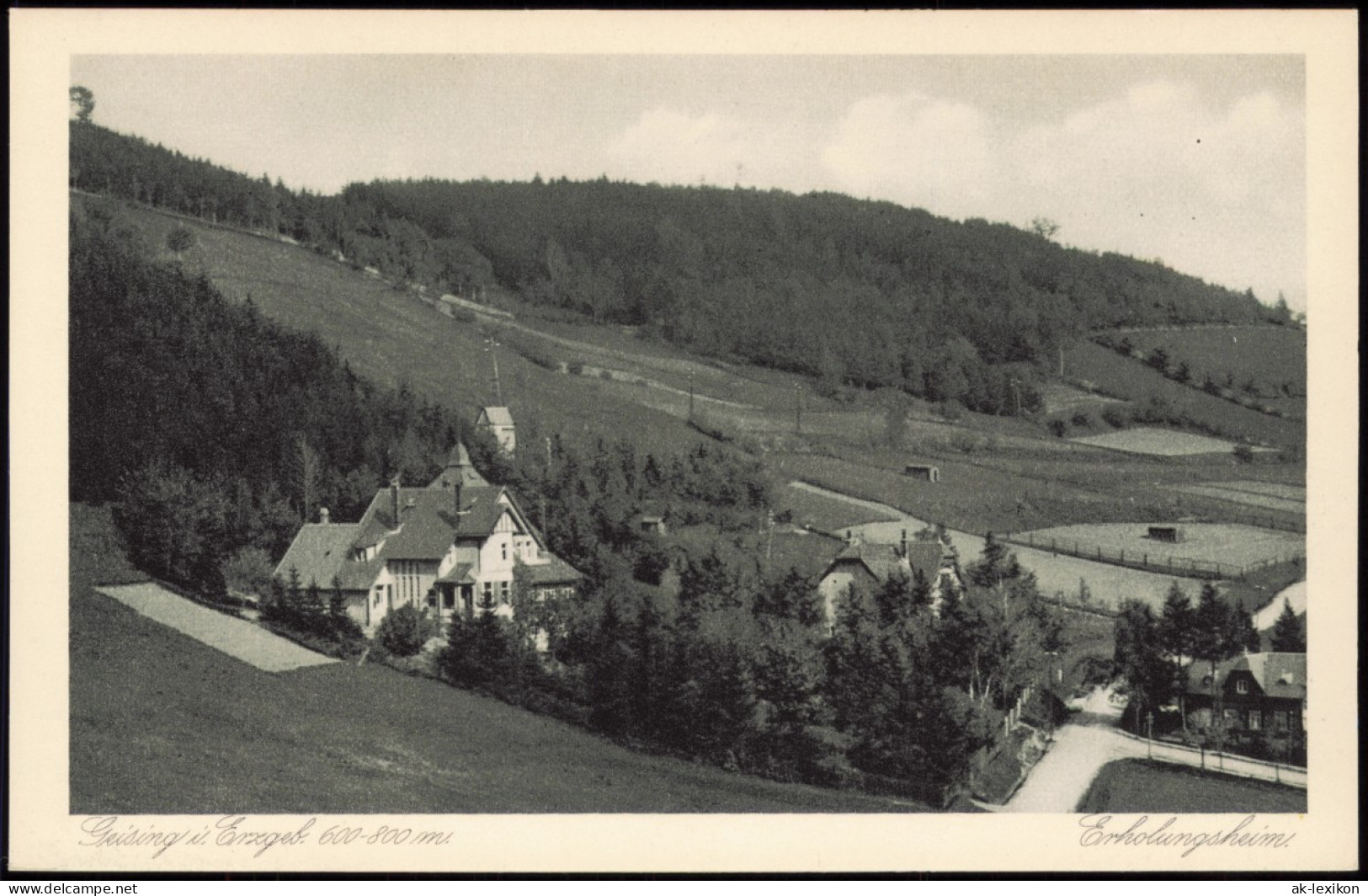 Ansichtskarte Geising-Altenberg (Erzgebirge) Partie Am Erholungsheim 1928 - Geising