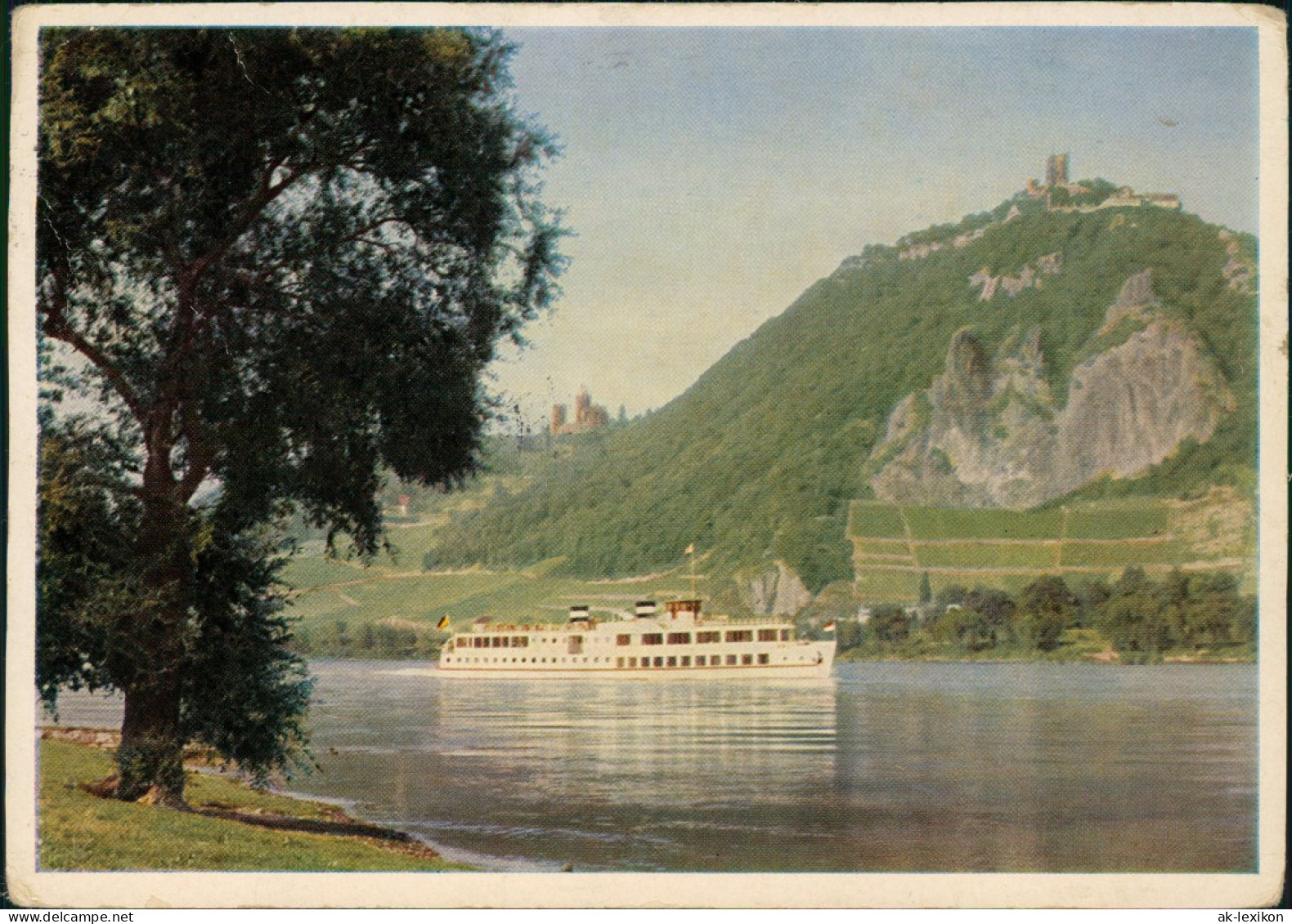 Königswinter Rhein Dampfer    1960   Mit Bordpost-Stempel Motorschiff WIESBADEN - Königswinter