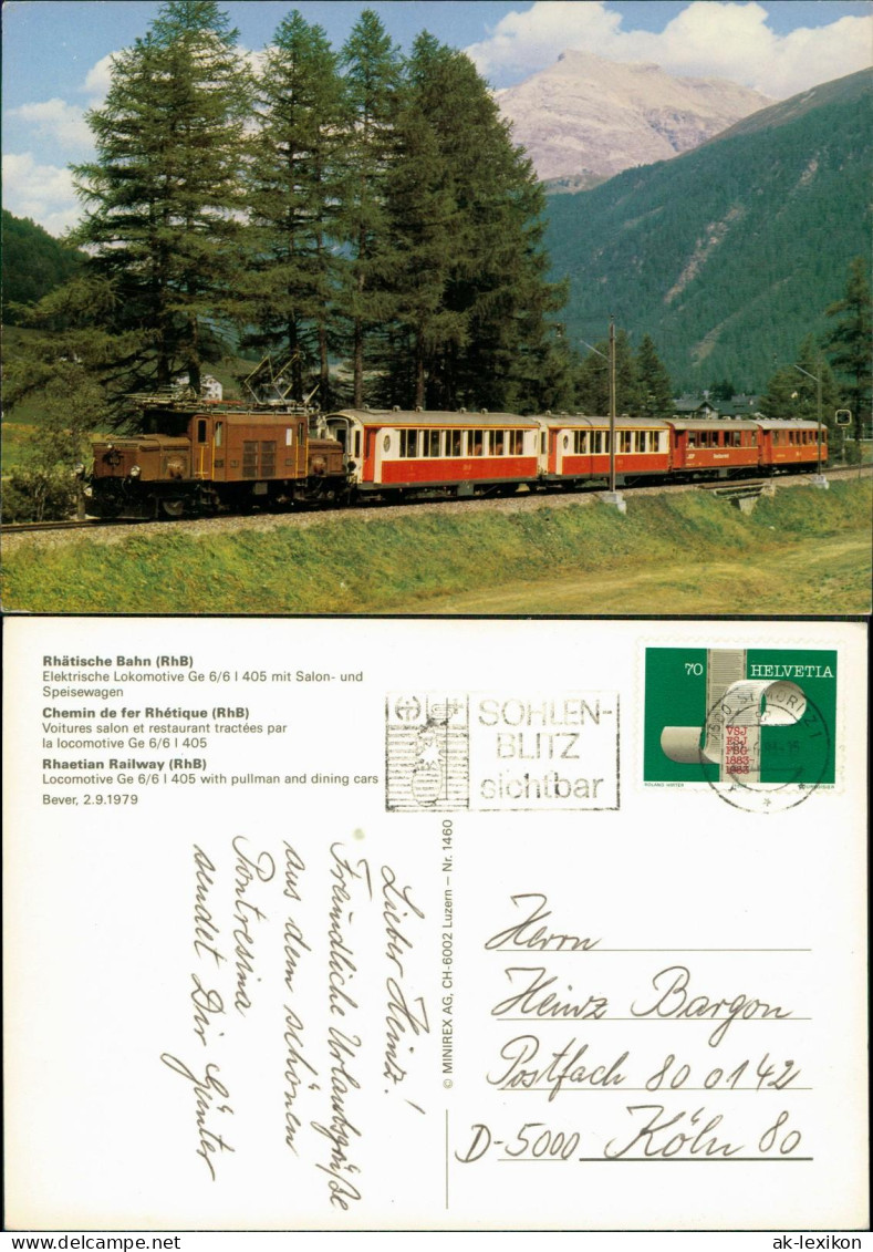 .Schweiz Elektrische Lokomotive Rhétique (RhB) Rhätische Bahn (Schweiz) 1984 - Sonstige & Ohne Zuordnung