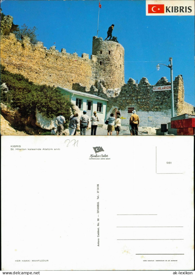 Türkei (allgemein) KIBRIS St. Hilarion Kalesinde Atatürk, Alte Burg-Anlage 1980 - Turquie