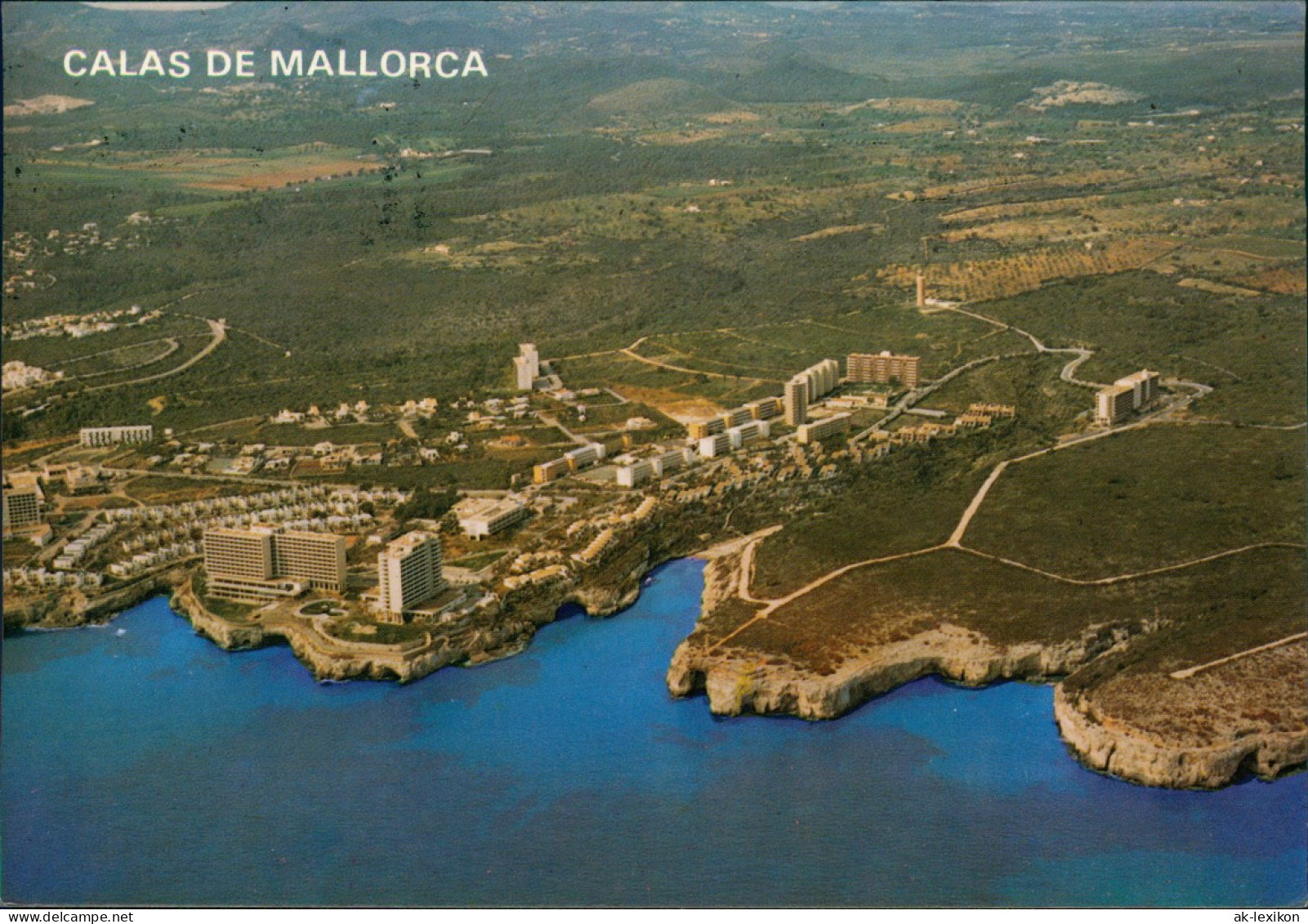 Postales Mallorca Luftbild Luftaufnahme Von CALAS DE MALLORCA 1980 - Sonstige & Ohne Zuordnung