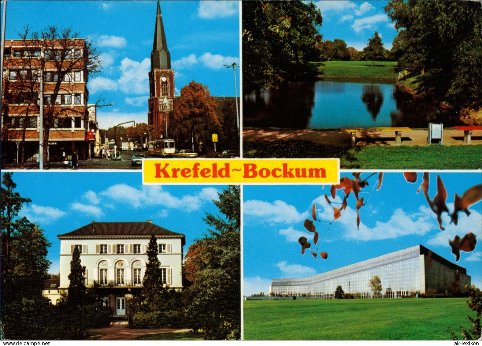 Ansichtskarte Bockum-Bochum Mehrbild-AK Mit 4 Ortsansichten Bockum 1980 - Bochum