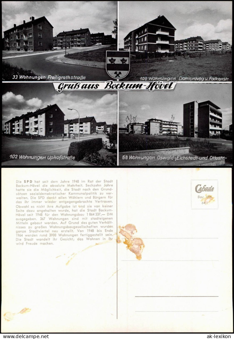 Bockum-Hövel-Hamm (Westfalen) Freigrathstraße, Dohlenweg, Uphofstraße U.a. 1964 - Hamm