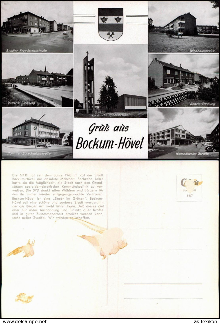 Bockum-Hövel-Hamm (Westfalen) MB: Victoria Siedlung, Winklhausstraße,  1964 - Hamm