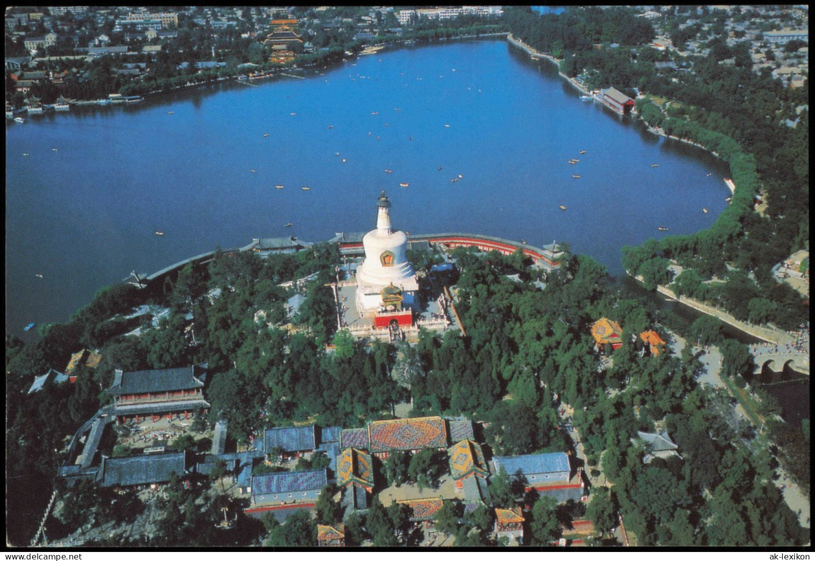 Postcard Peking Běijīng (北京) Beihai Park Luftbild China 2004 - China