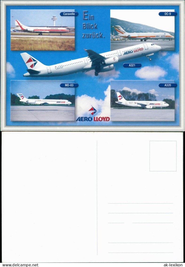 Ansichtskarte  Flugzeug Airplane Avion AERO LLOYD MD 83 Airbus Caravelle 1995 - 1946-....: Era Moderna