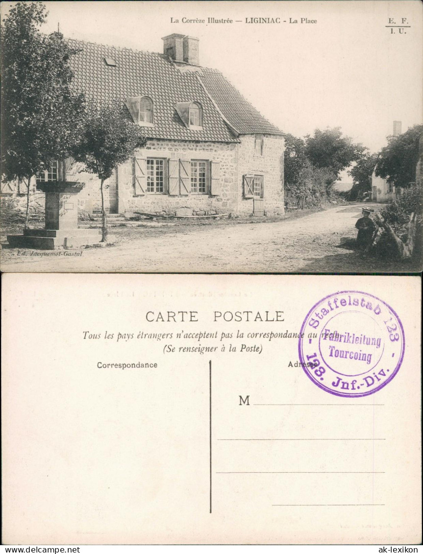 CPA Liginiac La Place 1916  Feldpoststempel - Otros & Sin Clasificación