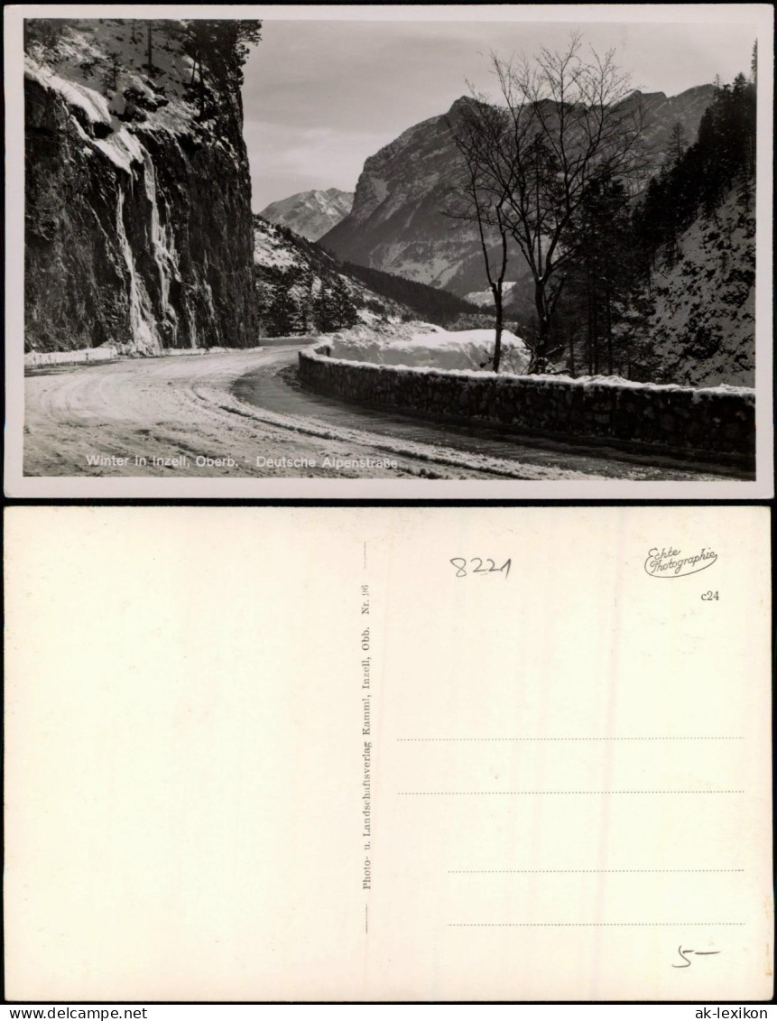 Inzell / Obb. Umland-Ansicht Winter Deutsche Alpenstraße Verschneit 1940 - Altri & Non Classificati