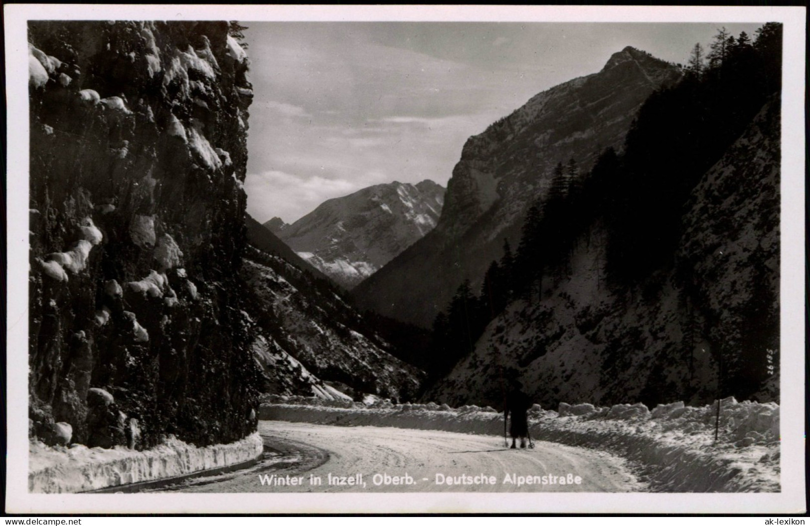 Inzell / Obb. Umland-Ansicht Ski-Läufer Auf Der Deutschen Alpenstraße 1940 - Other & Unclassified