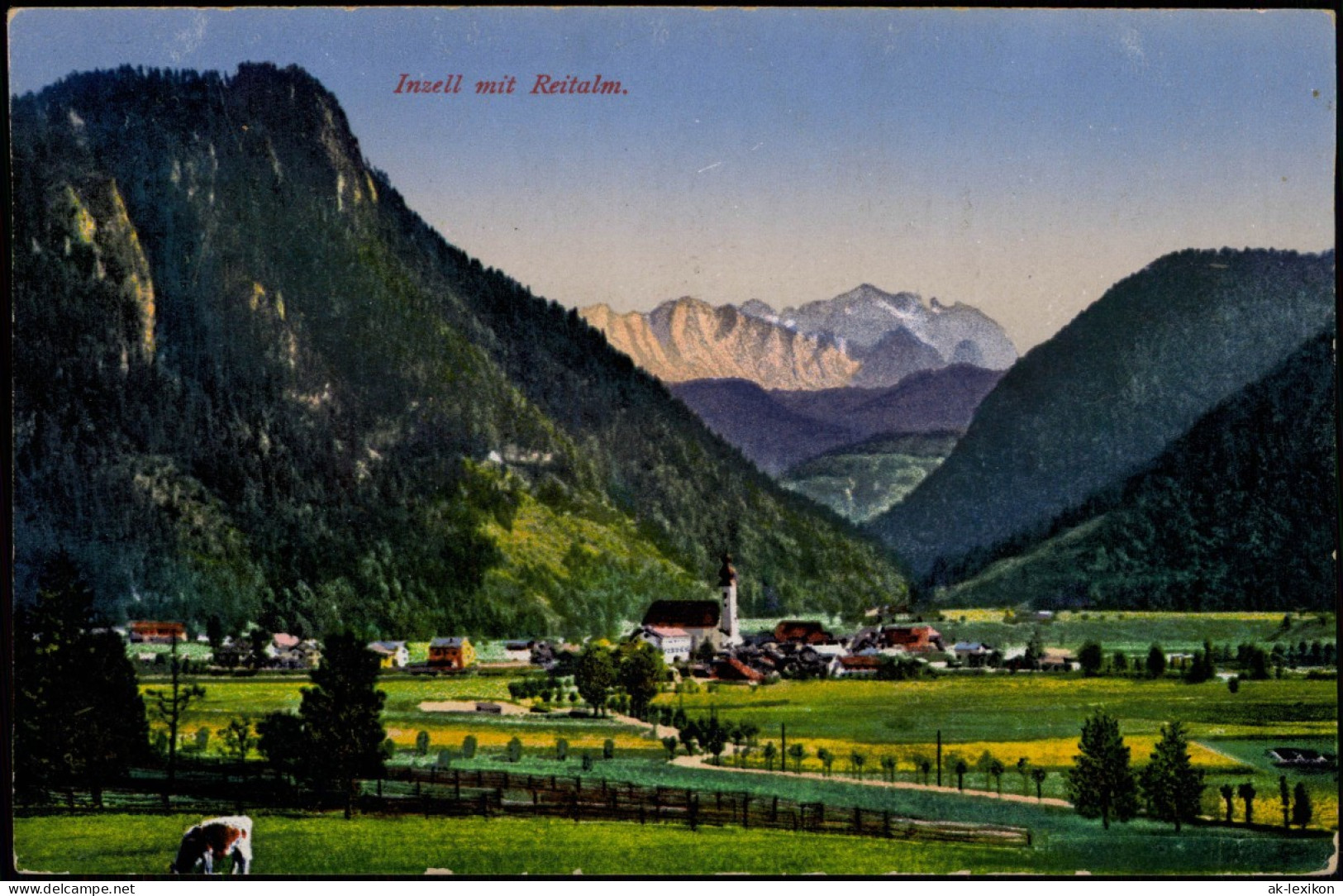 Ansichtskarte Inzell / Obb. Blick Auf Die Stadt 1914 - Autres & Non Classés