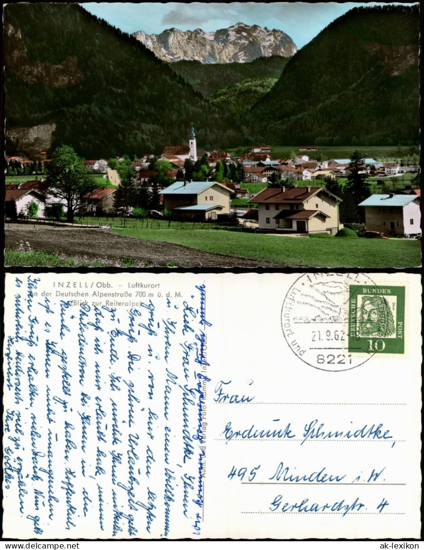 Ansichtskarte Inzell / Obb. Panorama-Ansicht Mit Reiteralpe 1962 - Autres & Non Classés