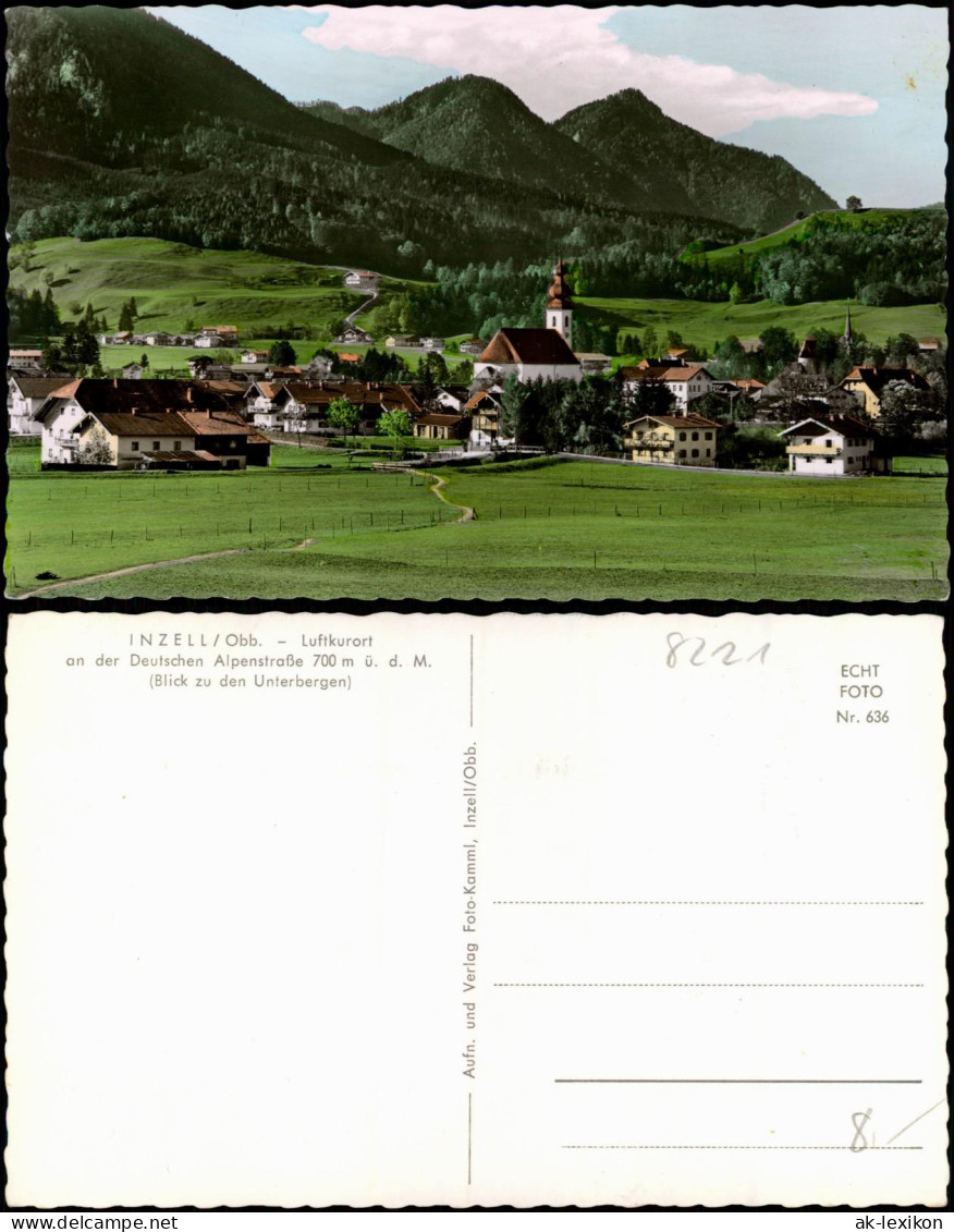 Ansichtskarte Inzell / Obb. Stadtparte Color-Fotokarte 1956 - Autres & Non Classés