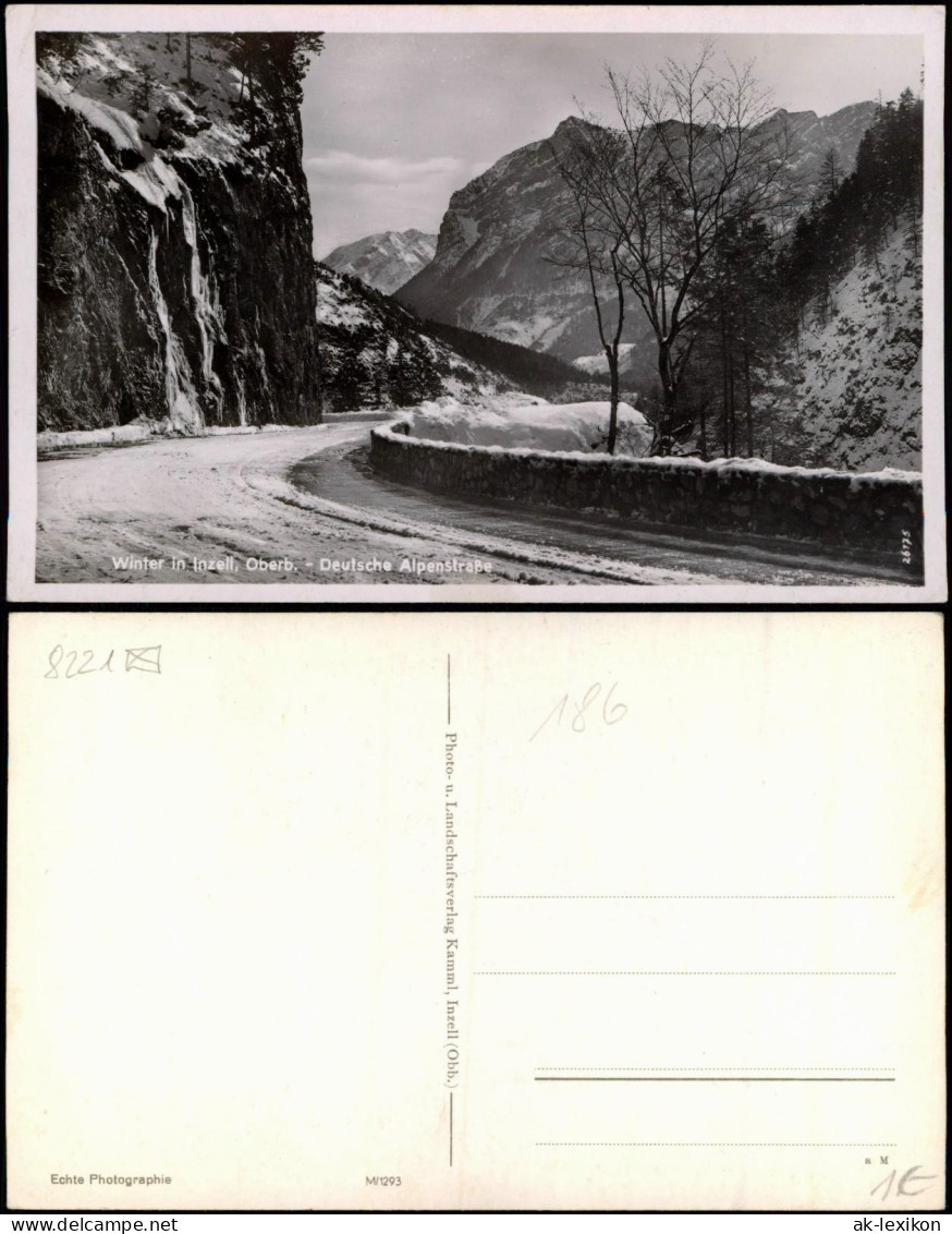 Inzell / Obb. Umland-Ansicht Winter Deutsche Alpenstraße Verschneit 1940 - Other & Unclassified