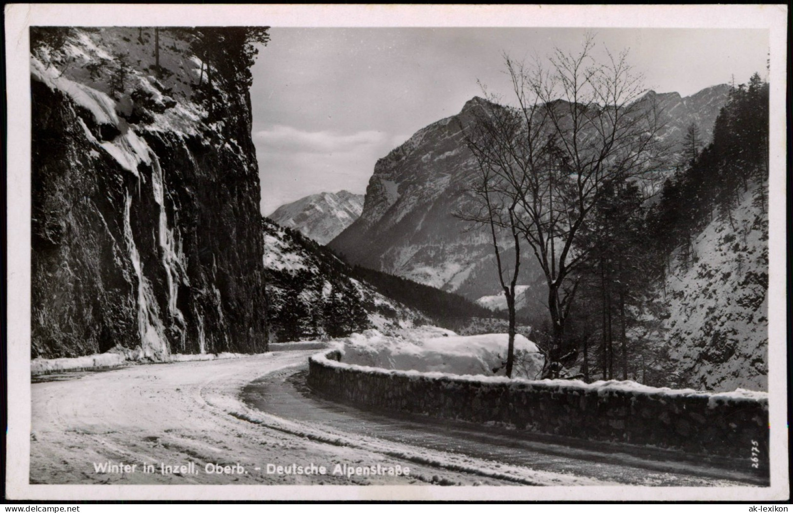 Inzell / Obb. Umland-Ansicht Winter Deutsche Alpenstraße Verschneit 1940 - Autres & Non Classés