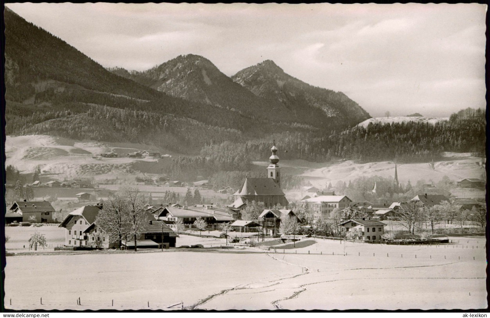 Ansichtskarte Inzell / Obb. Panorama-Ansicht Im Winter 1966 - Autres & Non Classés